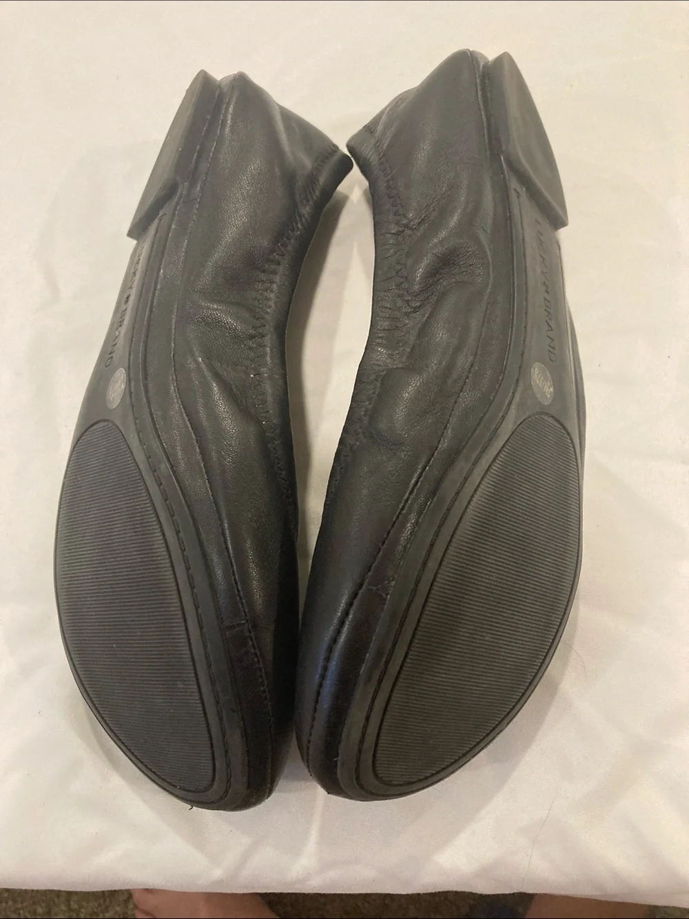 Lucky Brand Black Leather Ballet Flats